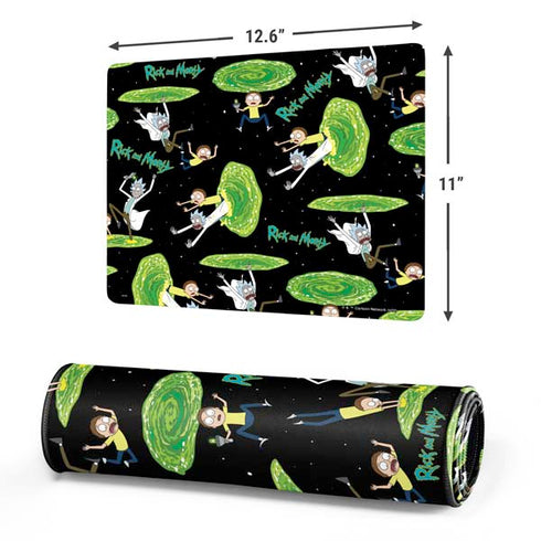 Adult Swim Rick and Morty Portal Pattern Gaming Mouse Pad
